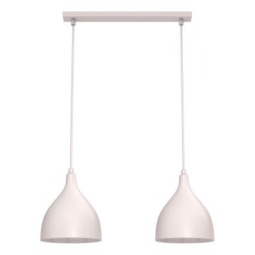 Lustră pe cablu NOAK CLASSIC 2xE27/15W/230V, crem