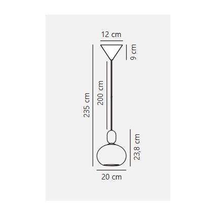 Lustră pe cablu Nordlux NOTTI 1xE27/40W/230V gri