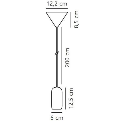 Lustră pe cablu Nordlux NOTTI 1xE27/40W/230V negru