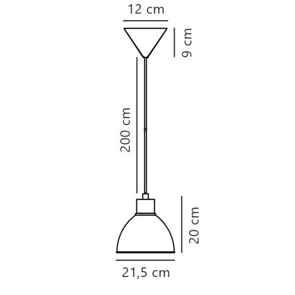 Lustră pe cablu Nordlux POP 1xE27/40W/230V verde-mentă
