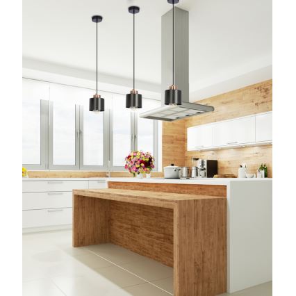 Lustră pe cablu OLENA 1xE27/60W/230V neagră