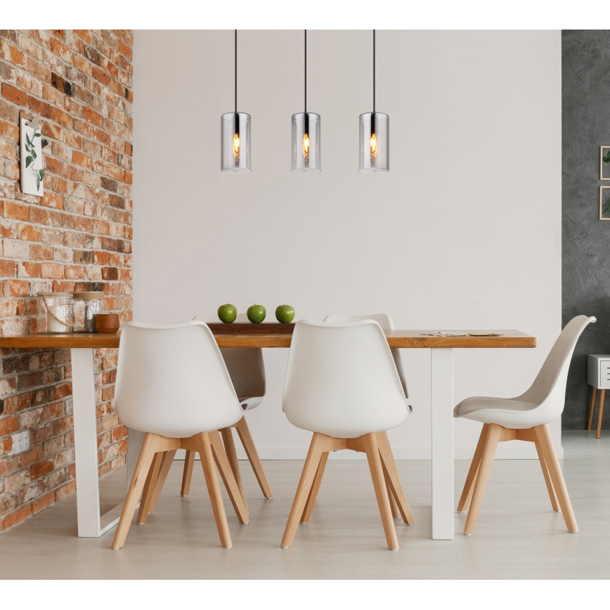 Lustră pe cablu 3xE14/25W/230V Globo