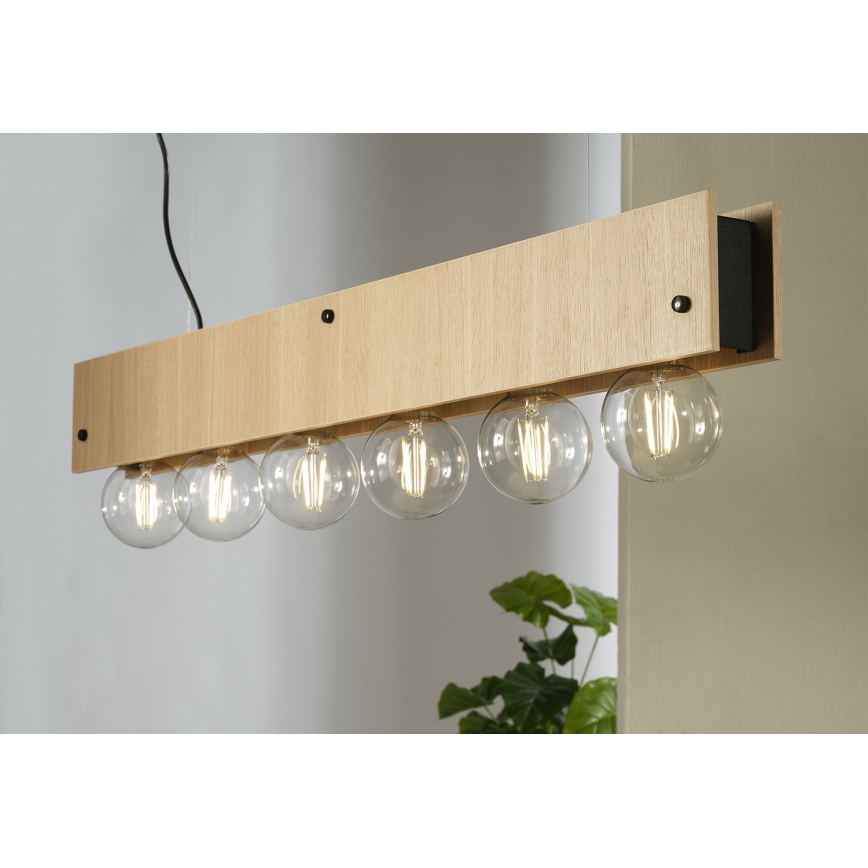 Lustră pe cablu ONLI ARGO 6xE27/22W/230V bej