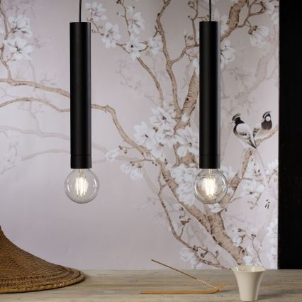 Lustră pe cablu ONLI DORA 1xE27/15W/230V negru