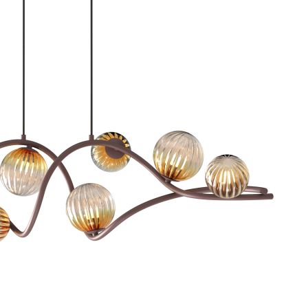 Lustră pe cablu ONLI FRIDA 8xG9/10W/230V cupru