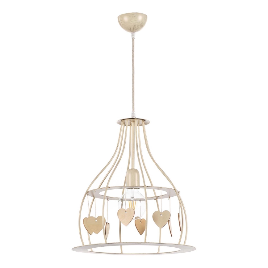 Lustră pe cablu ONLI LEONILDE 1xE27/15W/230V bej