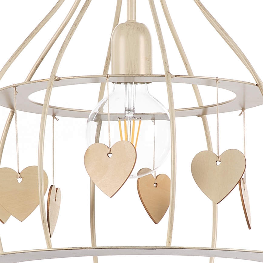 Lustră pe cablu ONLI LEONILDE 1xE27/15W/230V bej