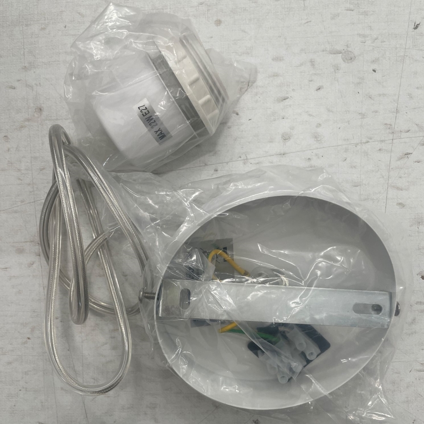 Lustră pe cablu ONLI RICKY 1xE27/15W/230V d. 40 cm alb