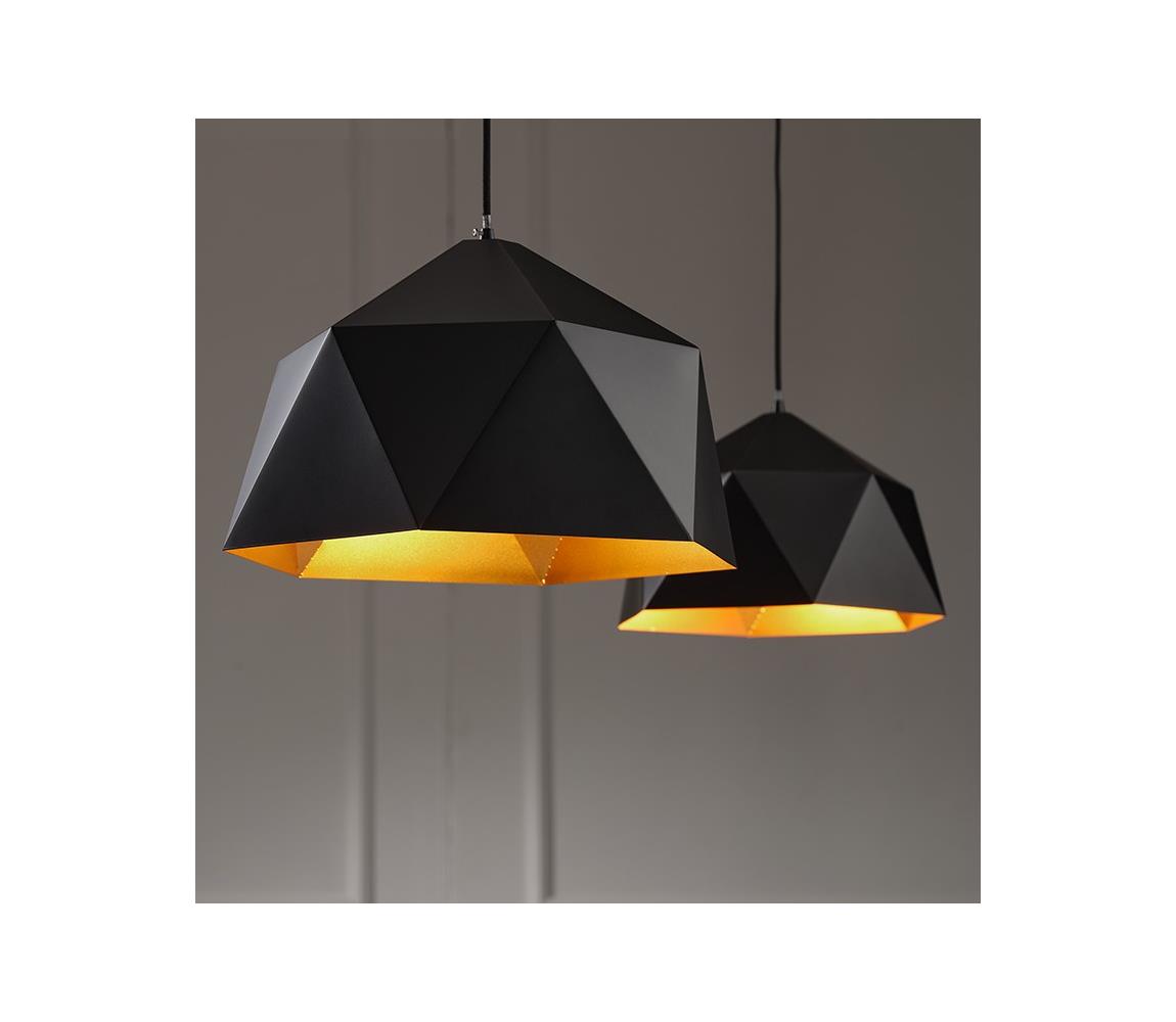 Lustră pe cablu ONLI YONG 1xE27/22W/230V negru d. 38 cm