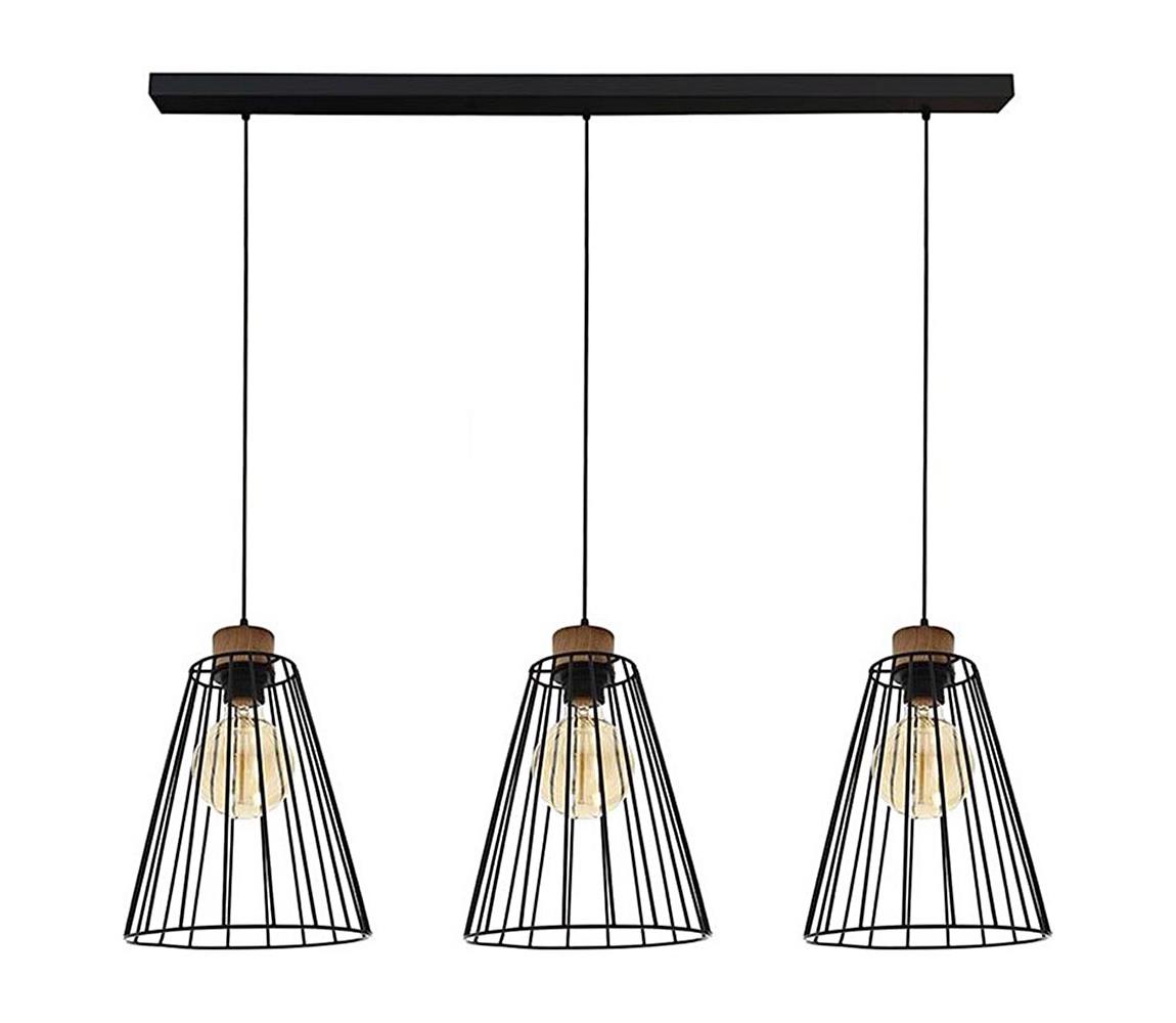 Lustră pe cablu ORAZIO 3xE27/60W/230V stejar DO19319304