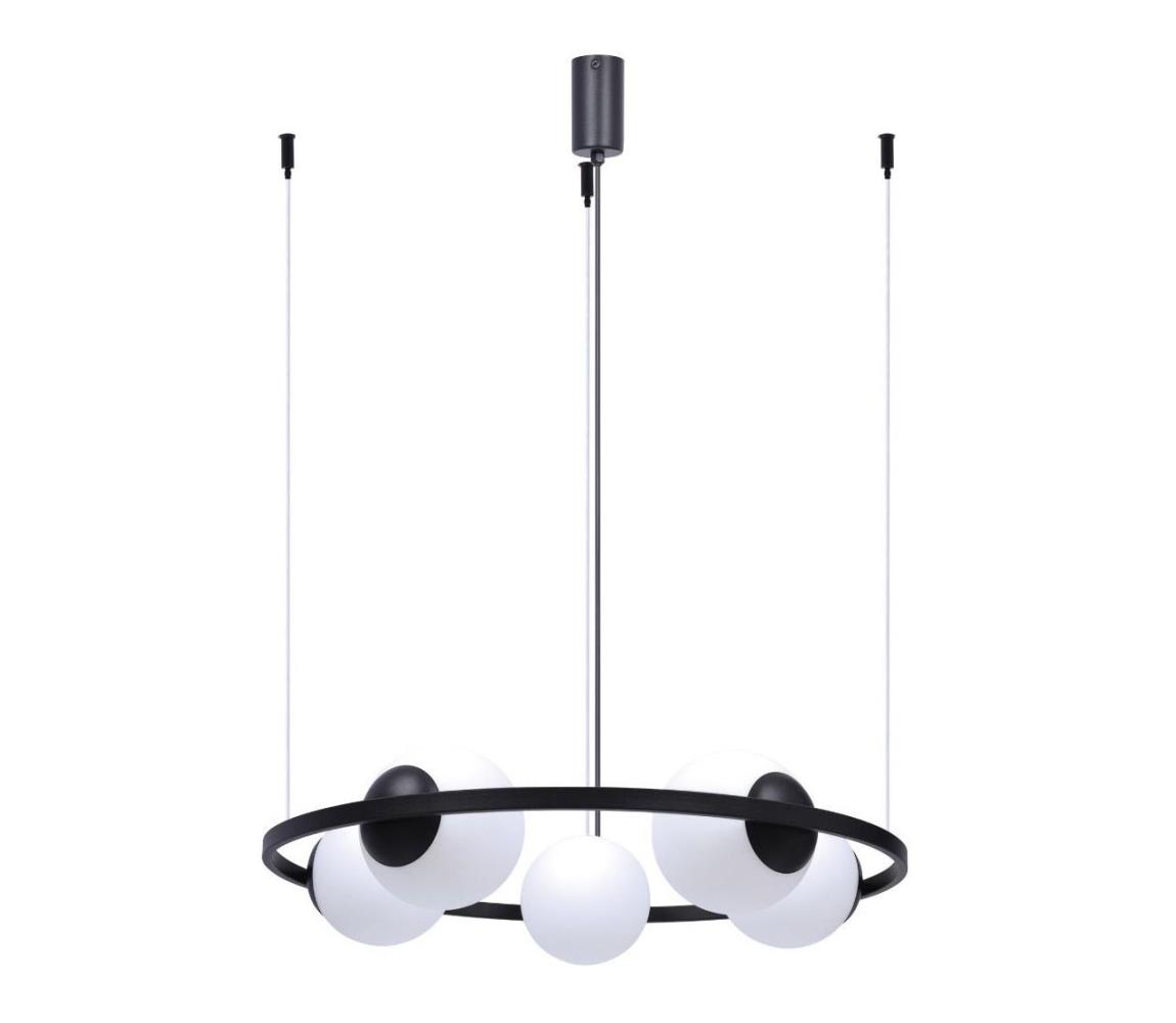 Lustră pe cablu ORBIT 5xE27/40W/230V negru Zuma Line 5011