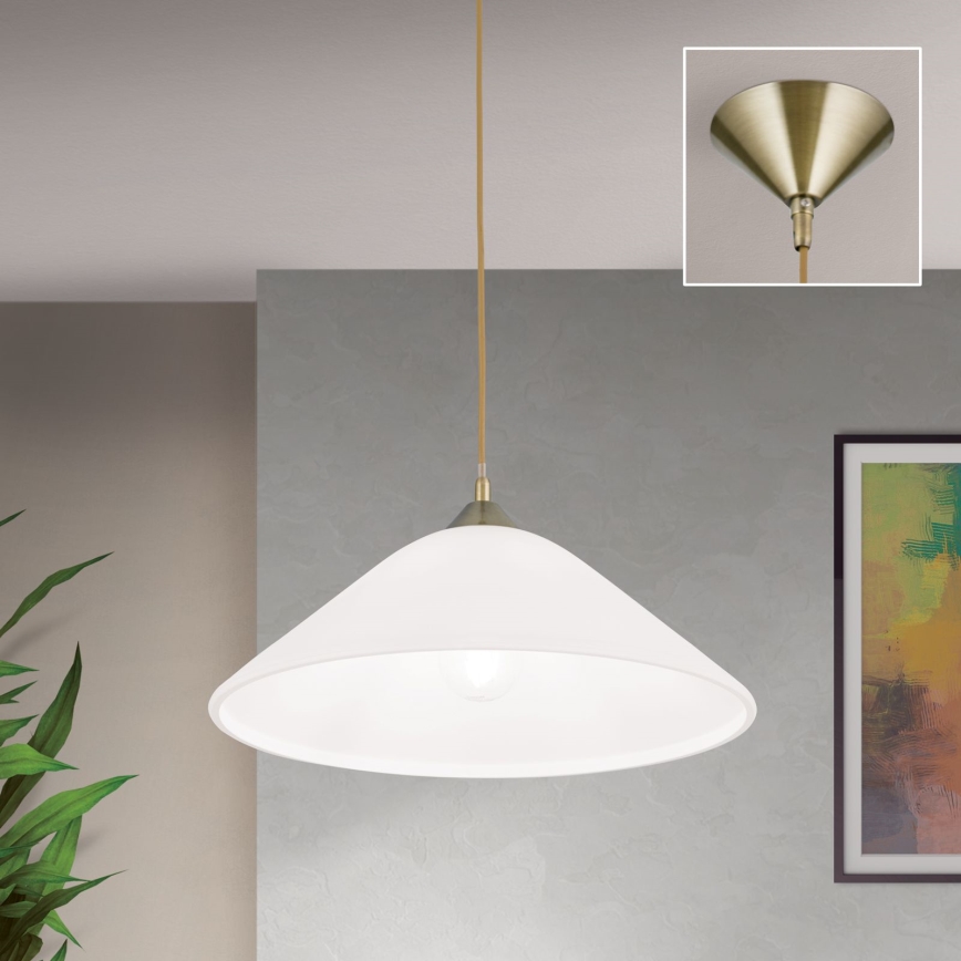 Lustră pe cablu GRADO 1xE27/60W/230V d. 40 cm alamă