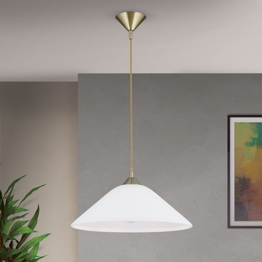 Lustră pe cablu GRADO 1xE27/60W/230V d. 40 cm alamă