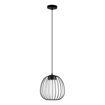 Lustră pe cablu OVELLA 1xGX53/10W/230V Ø 25 cm neagră