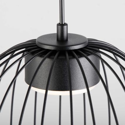 Lustră pe cablu OVELLA 1xGX53/10W/230V Ø 25 cm neagră