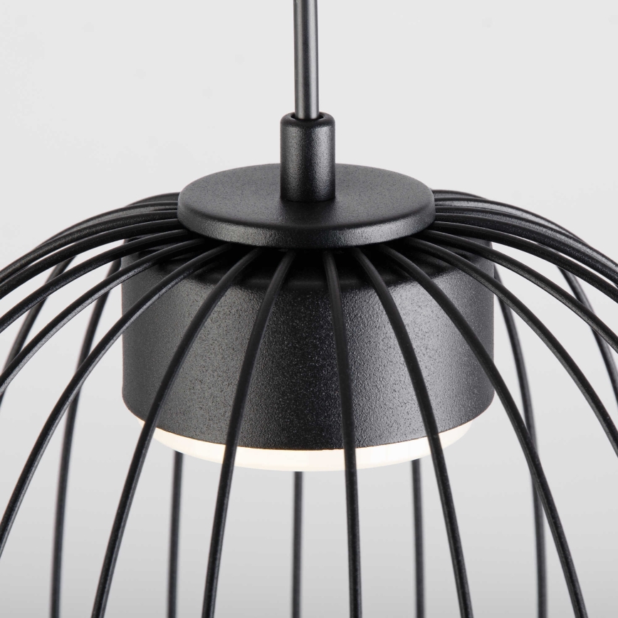 Lustră pe cablu OVELLA 1xGX53/10W/230V Ø 25 cm neagră