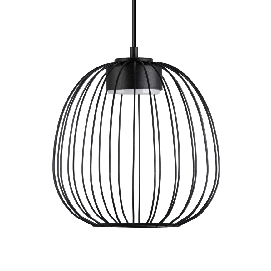 Lustră pe cablu OVELLA 1xGX53/10W/230V Ø 25 cm neagră