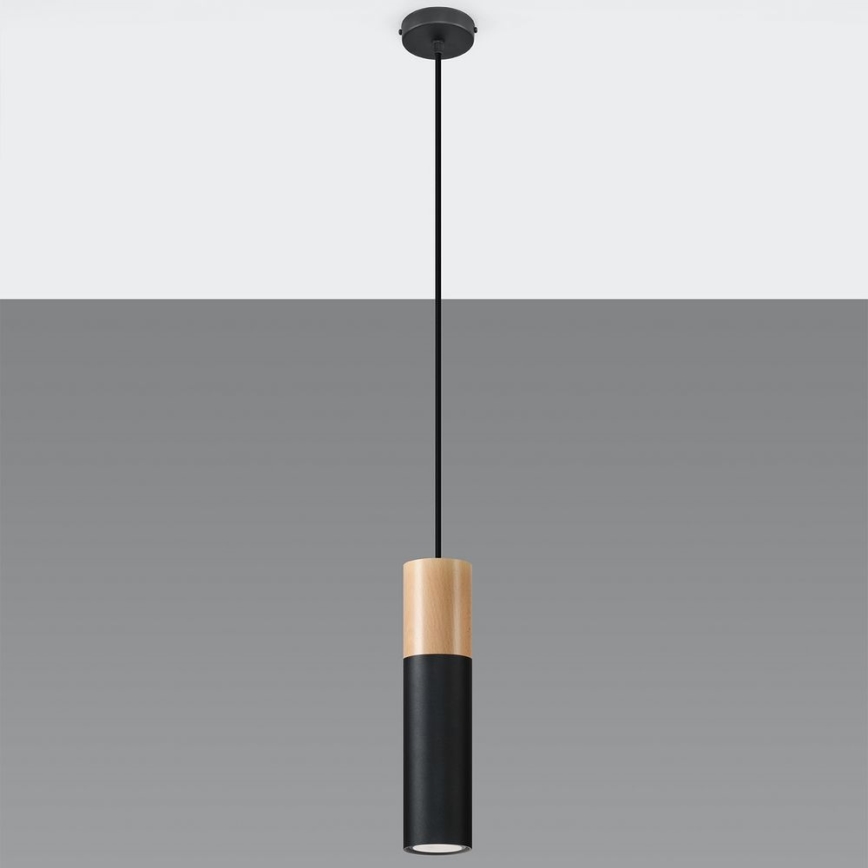 Lustră pe cablu PABLO 1xGU10/40W/230V negru