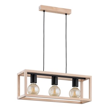 Lustră pe cablu PAKO 3xE27/15W/230V bej