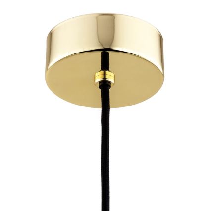 Lustră pe cablu PASADENA 1xE27/15W/230V aurie/albă Argon 8004