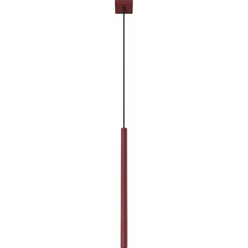 Lustră pe cablu PASTELO 1xG9/8W/230V roșie