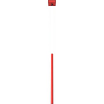 Lustră pe cablu PASTELO 1xG9/8W/230V roșie
