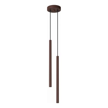 Lustră pe cablu PASTELO 2xG9/8W/230V maro