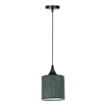 Lustră pe cablu PATTI 1xE27/60W/230V d. 15 cm verde