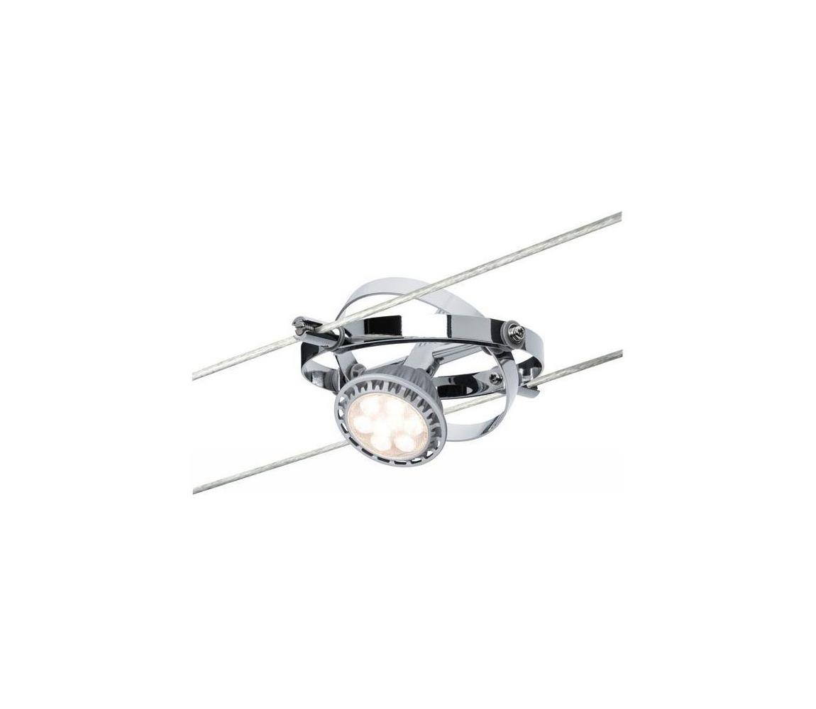 Lustră pe cablu Paulmann 94137 1xGU53/10W CARDAN 12V crom lucios
