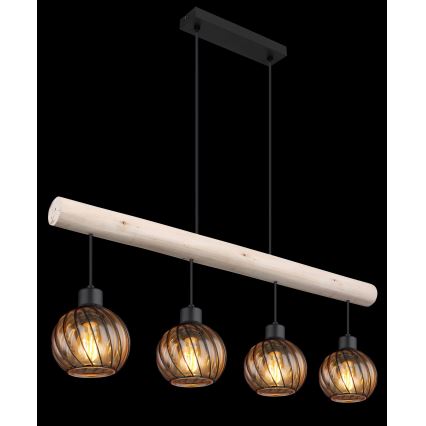 Lustră pe cablu 4xE27/15W/230V Globo