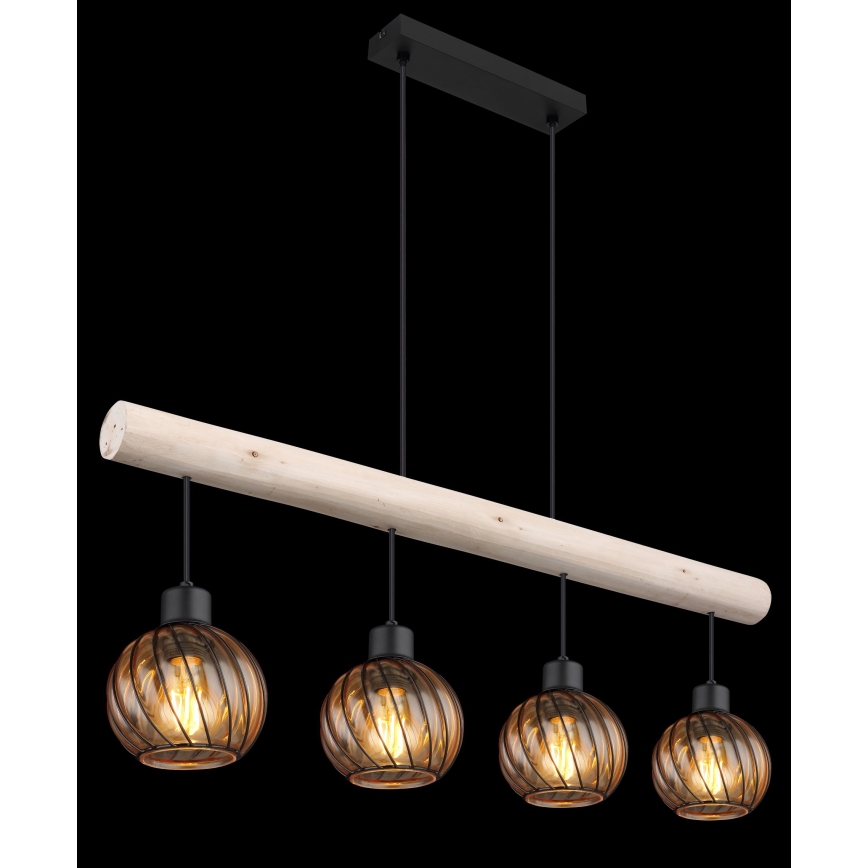 Lustră pe cablu 4xE27/15W/230V Globo