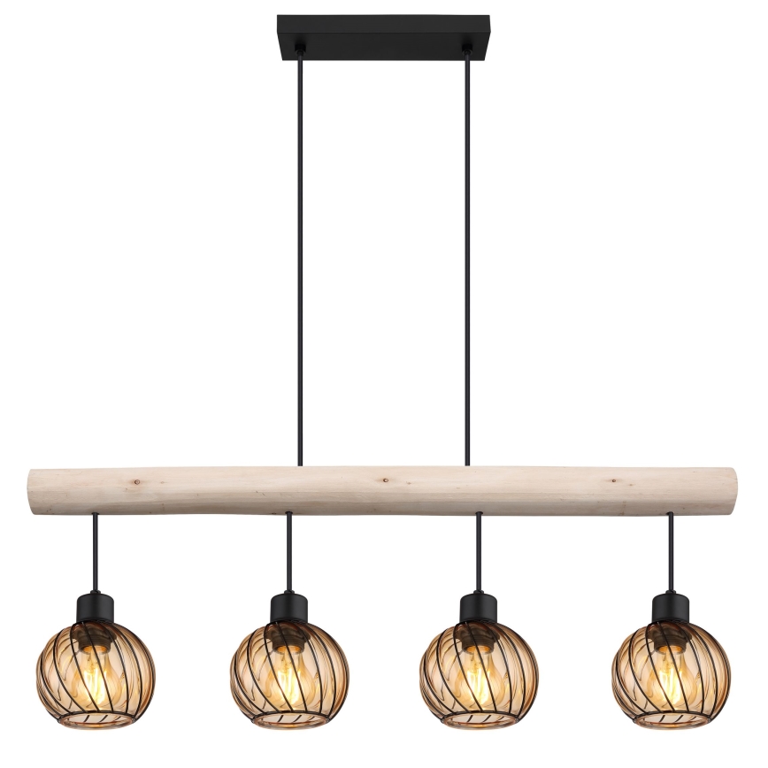 Lustră pe cablu 4xE27/15W/230V Globo