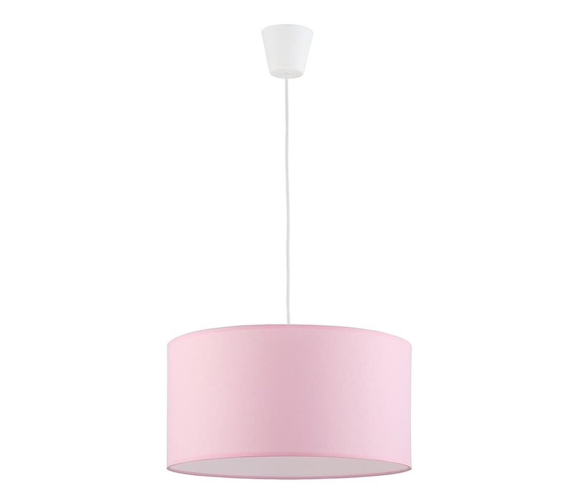 Lustră pe cablu pentru copii RONDO KIDS 1xE27/15W/230V roz