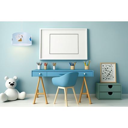 Lustră pe cablu pentru copii SWEET DREAMS 1xE27/60W/230V d. 30 cm