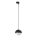 Lustră pe cablu pentru sistem de șină monofazic BONO 1xG9/8W/230V negru