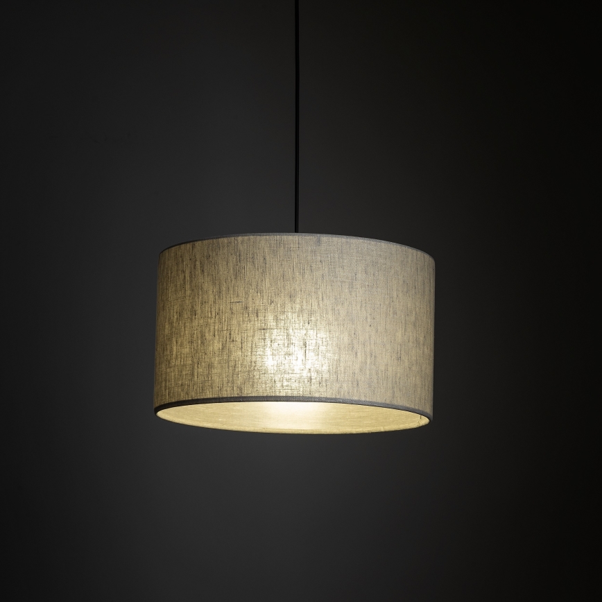 Lustră pe cablu pentru sistem de șină monofazic TRACER 1xE27/15W/230V d. 38 cm negru/gri