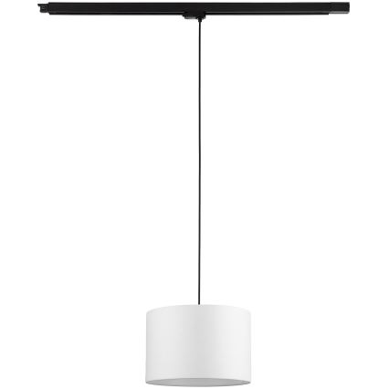 Lustră pe cablu pentru sistem de șină trifazic TRACER 1xE27/15W/230V d. 30 cm negru/alb