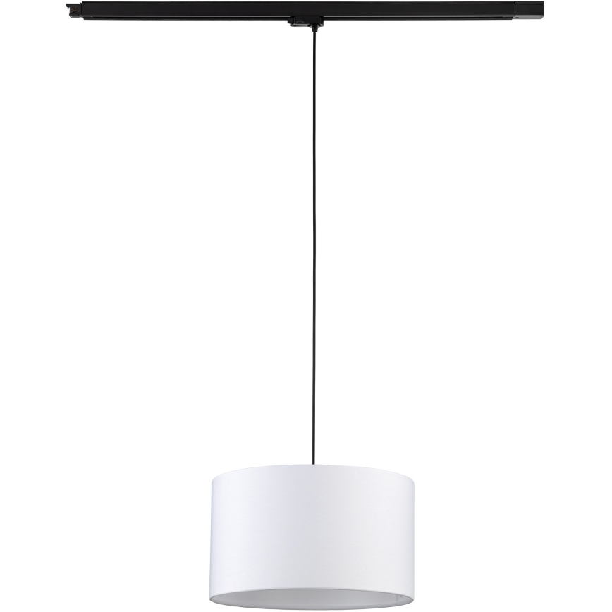 Lustră pe cablu pentru sistem de șină trifazic TRACER 1xE27/15W/230V d. 38 cm negru/alb