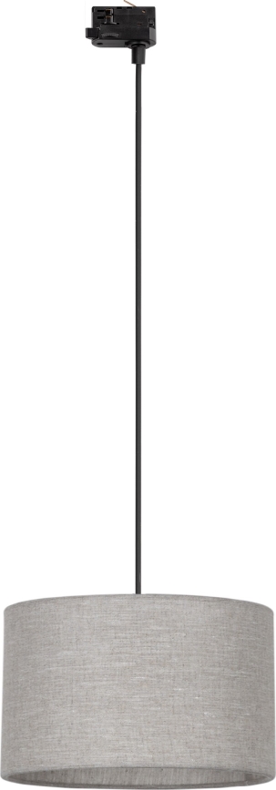 Lustră pe cablu pentru sistem de șină trifazic TRACER 1xE27/15W/230V d. 38 cm negru/gri