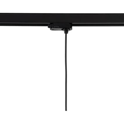 Lustră pe cablu pentru sistem de șină trifazic TRACER 1xE27/15W/230V d. 38 cm negru/gri
