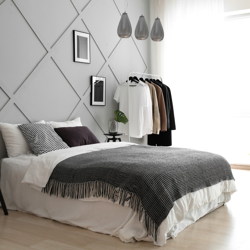 Lustră pe cablu PETRA 3xE27/60W/230V gri