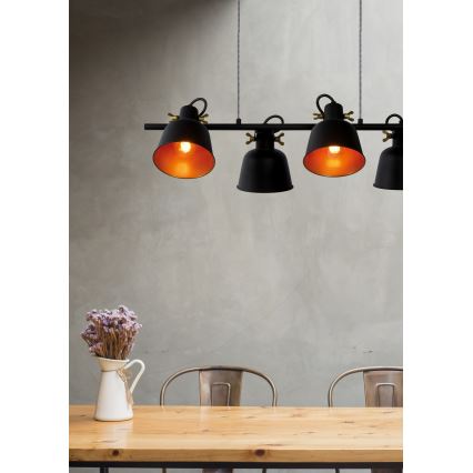 Lustră pe cablu PIA 4xE27/60W/230V Lucide 45380/04/30