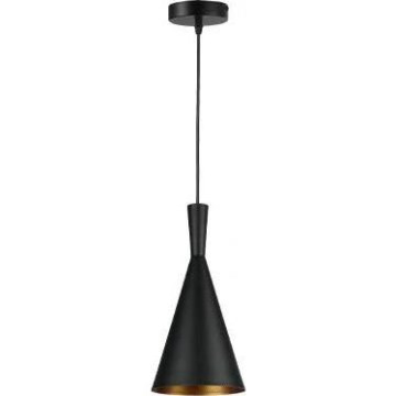 Lustră pe cablu PINIO 1xE27/60W/230V d. 19 cm negru