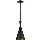 Lustră pe cablu PINIO 1xE27/60W/230V d. 19 cm negru