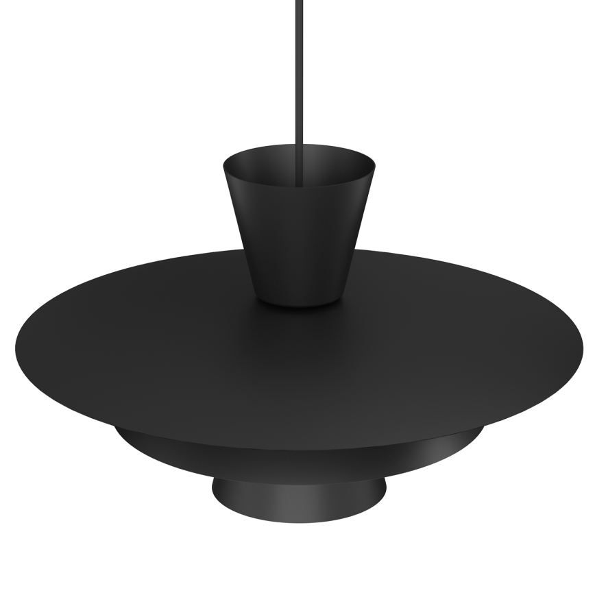 Lustră pe cablu PLATO 1xE27/15W/230V, neagră