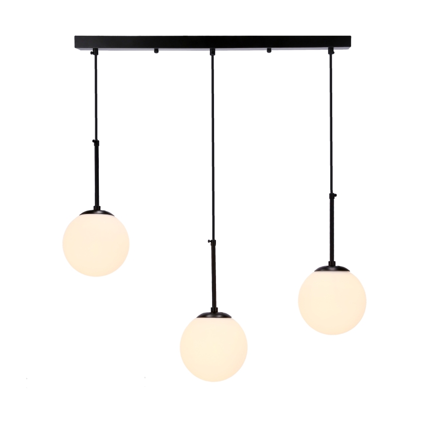 Lustră pe cablu POMPEI 3xE27/40W/230V negru