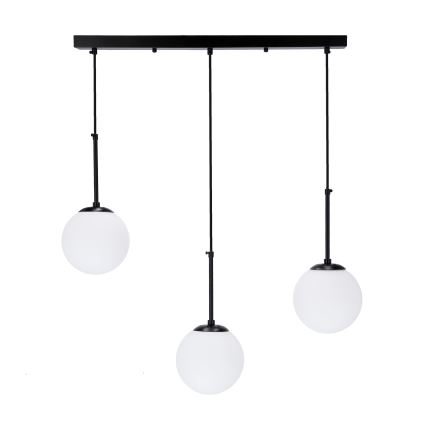 Lustră pe cablu POMPEI 3xE27/40W/230V negru
