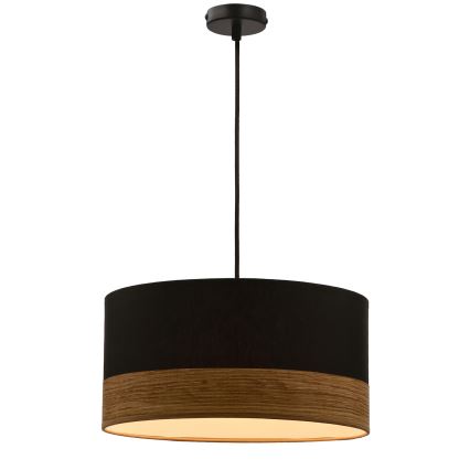 Lustră pe cablu PORTO 1xE27/60W/230V negru/maro