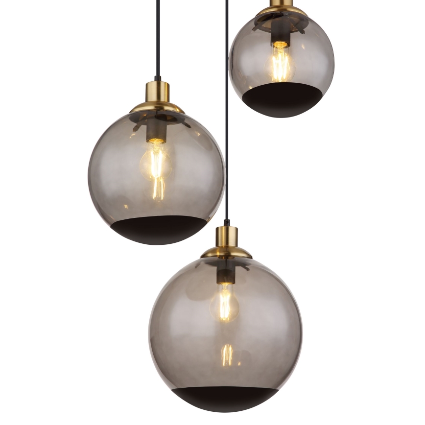 Lustră pe cablu 3xE27/40W/230V Globo