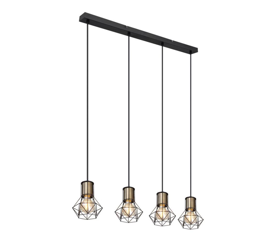 Lustră pe cablu PRISKA 4xE27/40W/230V Globo 54017-4HM